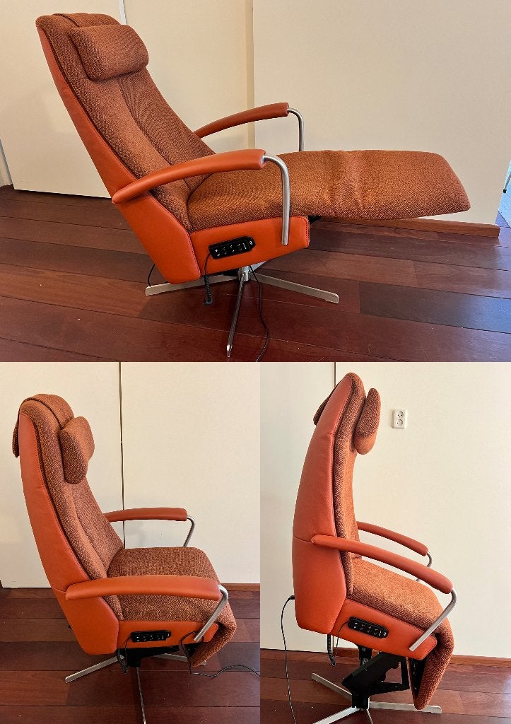 Prominent Sta-op Fauteuil C-100 XXL | Garantie t/m 2027, Ophalen, Leer, 75 tot 100 cm, Zo goed als nieuw