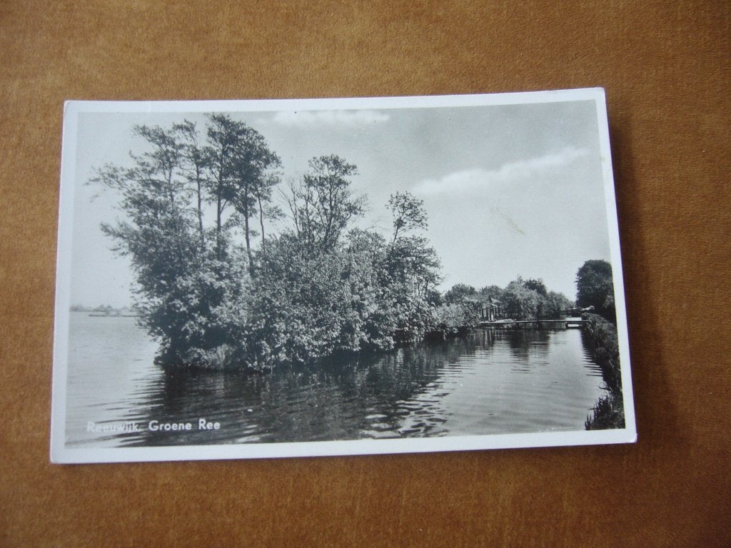 REEUWIJK  =  GROENE REE, Verzamelen, Ansichtkaarten | Nederland, Ophalen of Verzenden, 1940 tot 1960, Gelopen, Zuid-Holland