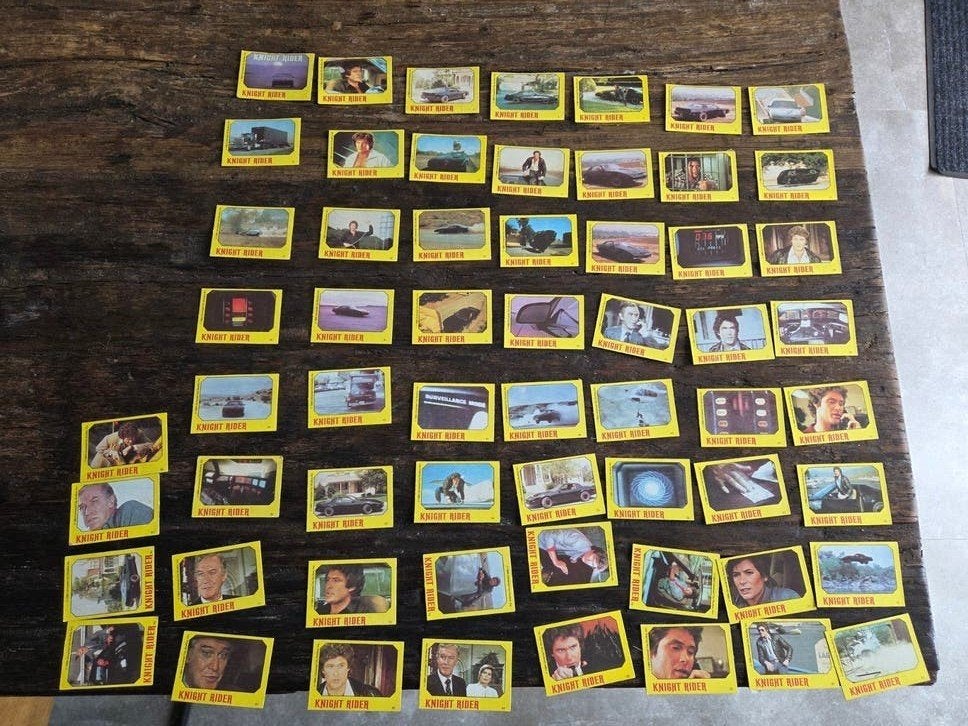 60 Knight Rider Plaatjes - Vintage Collectie, Ophalen of Verzenden, Gebruikt, Meerdere plaatjes