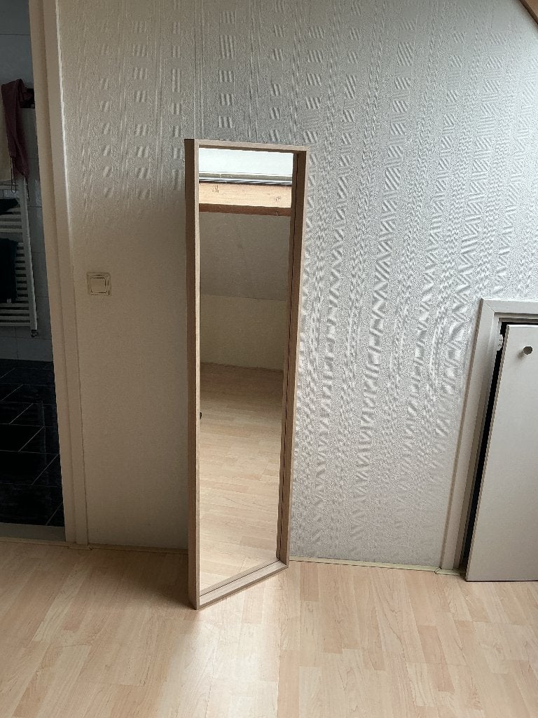 Grote spiegel (eikeneffect), Huis en Inrichting, Woonaccessoires | Spiegels, Minder dan 50 cm, Ophalen of Verzenden, Zo goed als nieuw