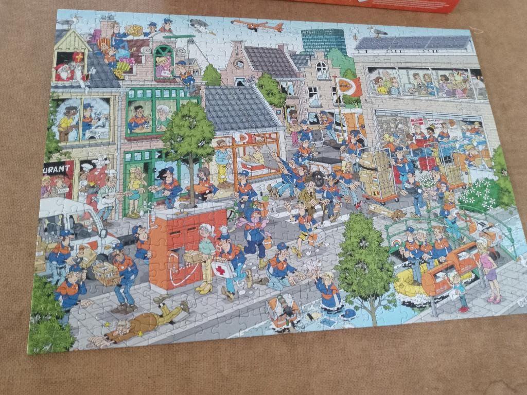 Jan van Haasteren Post NL, Hobby en Vrije tijd, Denksport en Puzzels, Ophalen of Verzenden, 500 t/m 1500 stukjes, Gebruikt, Legpuzzel