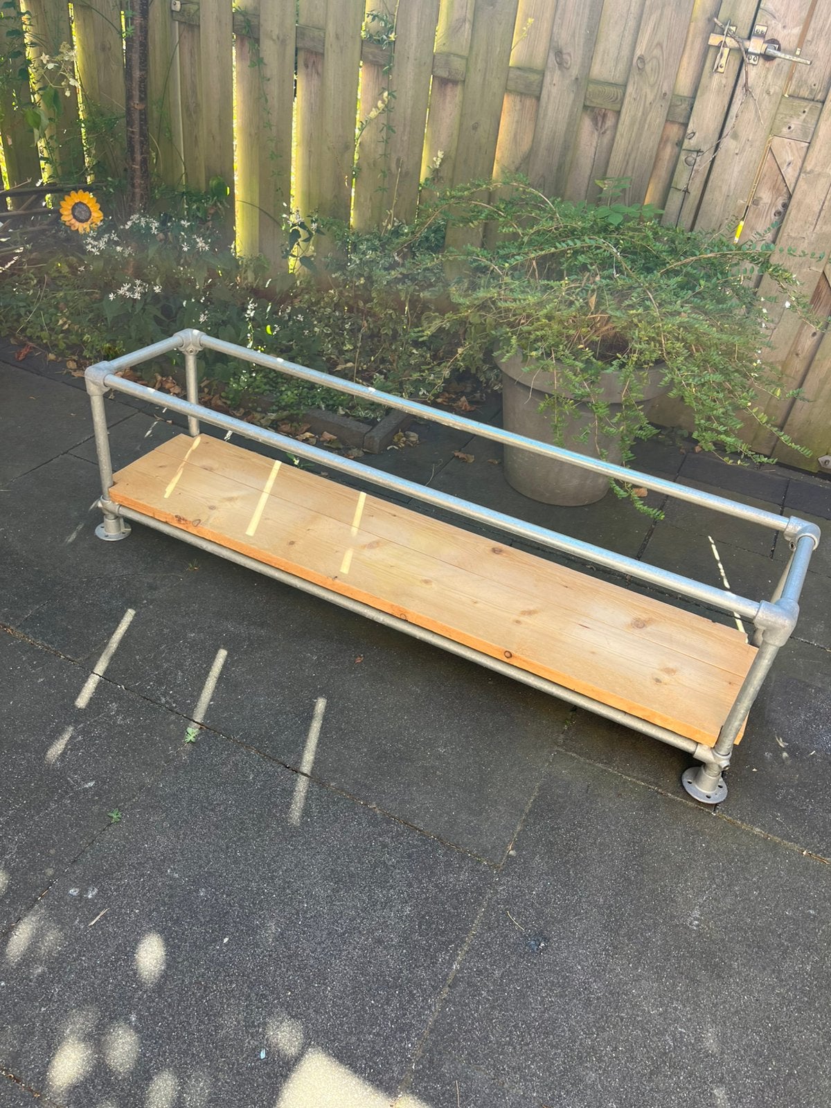 Steigerbuizen en steigerhout onderstel voor een kallax kast, Ophalen, Gebruikt, Overige typen, Minder dan 100 cm