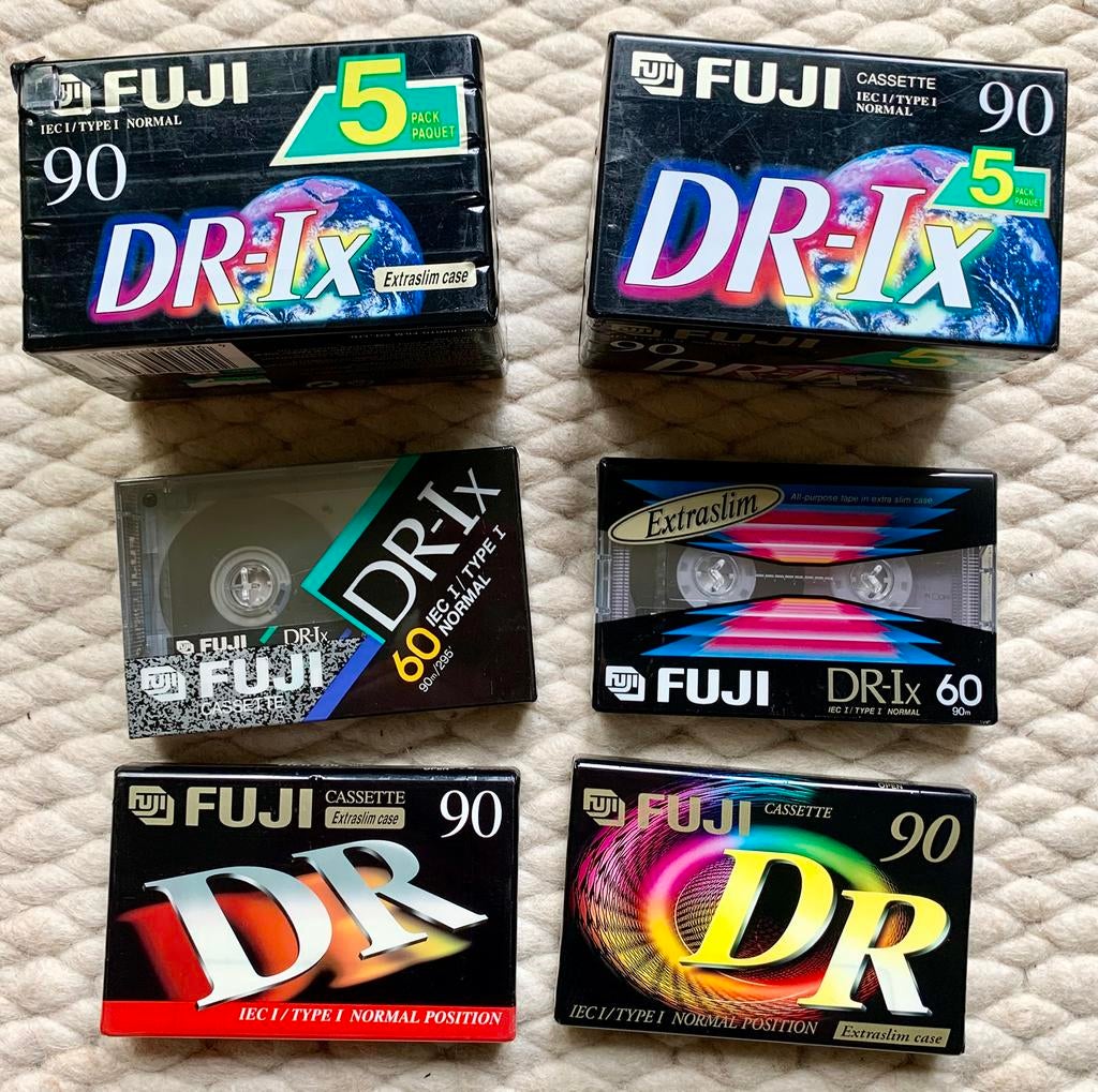 14x NOS FUJI DR90 DR-Ix 90 60 cassettebandjes DR DRIx NIEUW, 2 t/m 25 bandjes, FUJI Photo Film Co., LTD., Ophalen of Verzenden