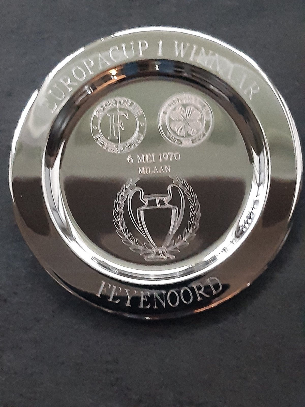 Herdenkings schaaltje Feyenoord, Verzenden, Zo goed als nieuw, Feyenoord, Overige typen