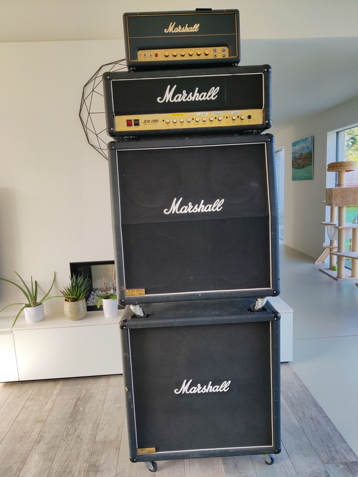 marshall set, Ophalen, Zo goed als nieuw, Gitaar, 100 watt of meer