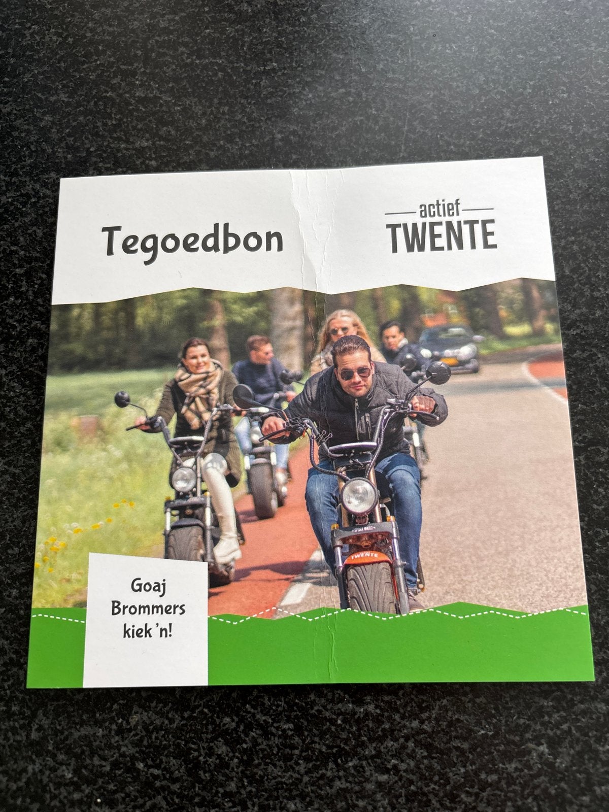 Waardebon Actief Twente E-Chopper, Eén persoon, Kortingsbon