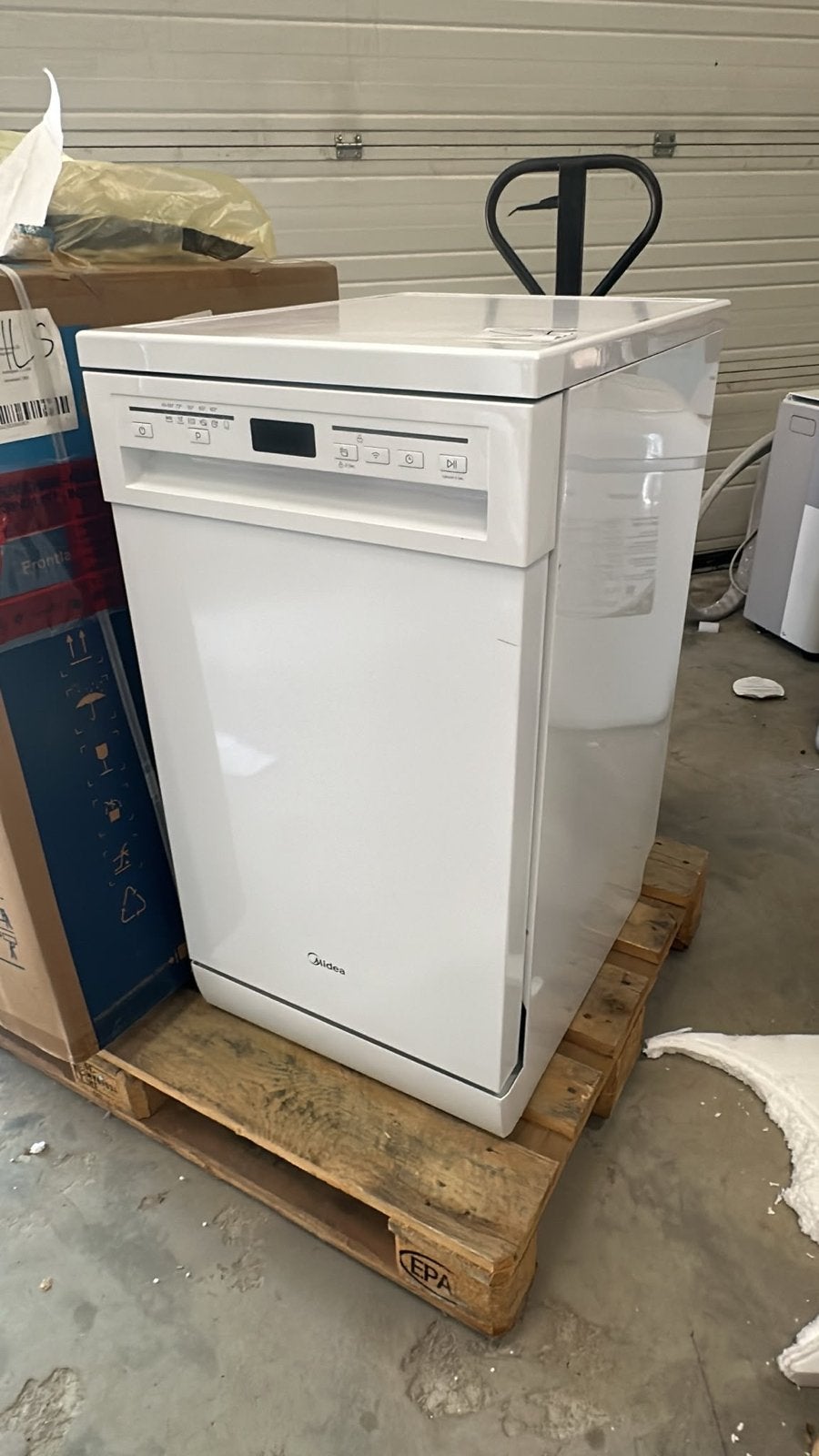 Midea Vaatwasser - Wit, Vrijstaand, Diverse Programma's, Witgoed en Apparatuur, Ophalen, 60 cm of meer, Eco programma, Zo goed als nieuw