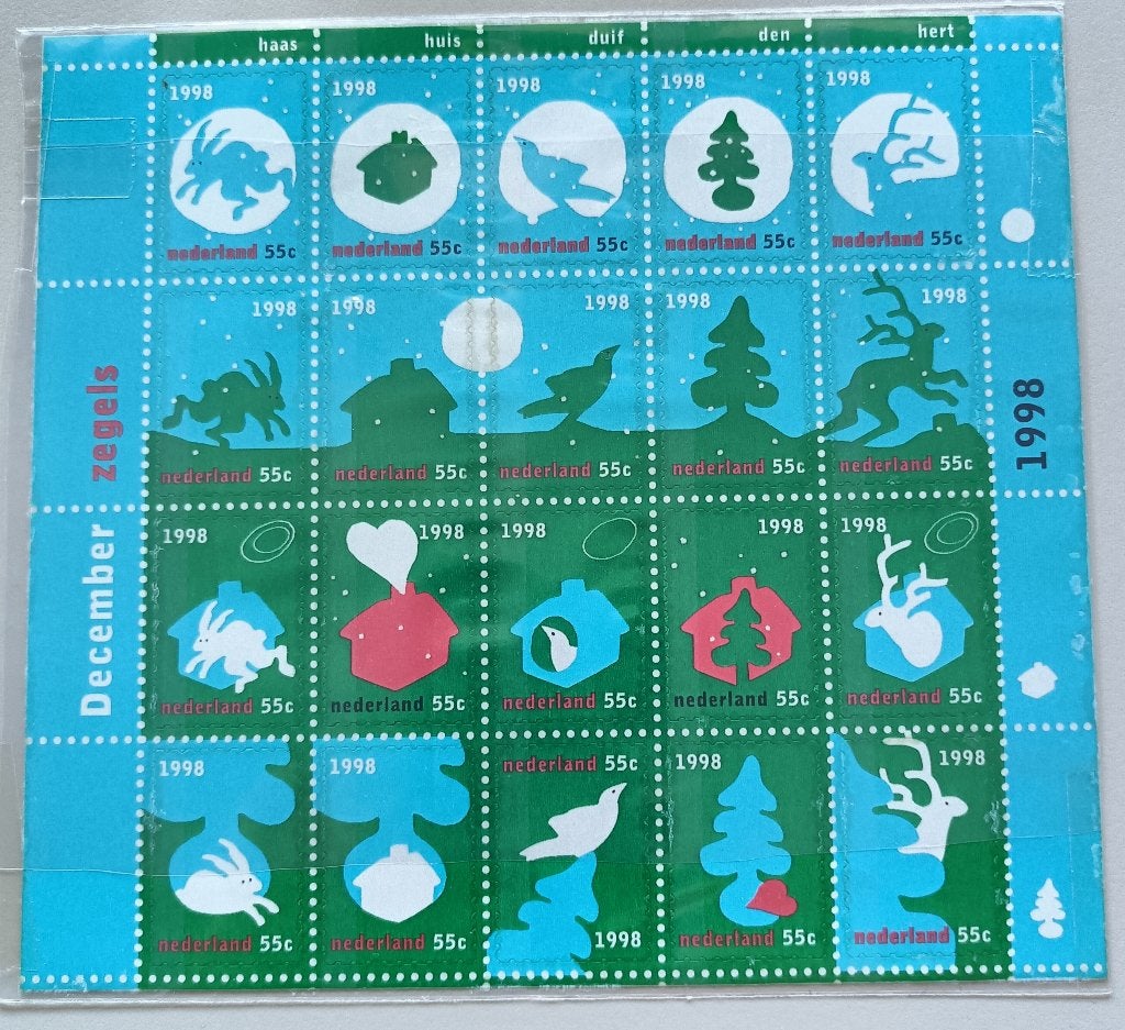 Nederland 1998 kerstzegels V 1788-07 PF, Ophalen of Verzenden, Na 1940, Postfris