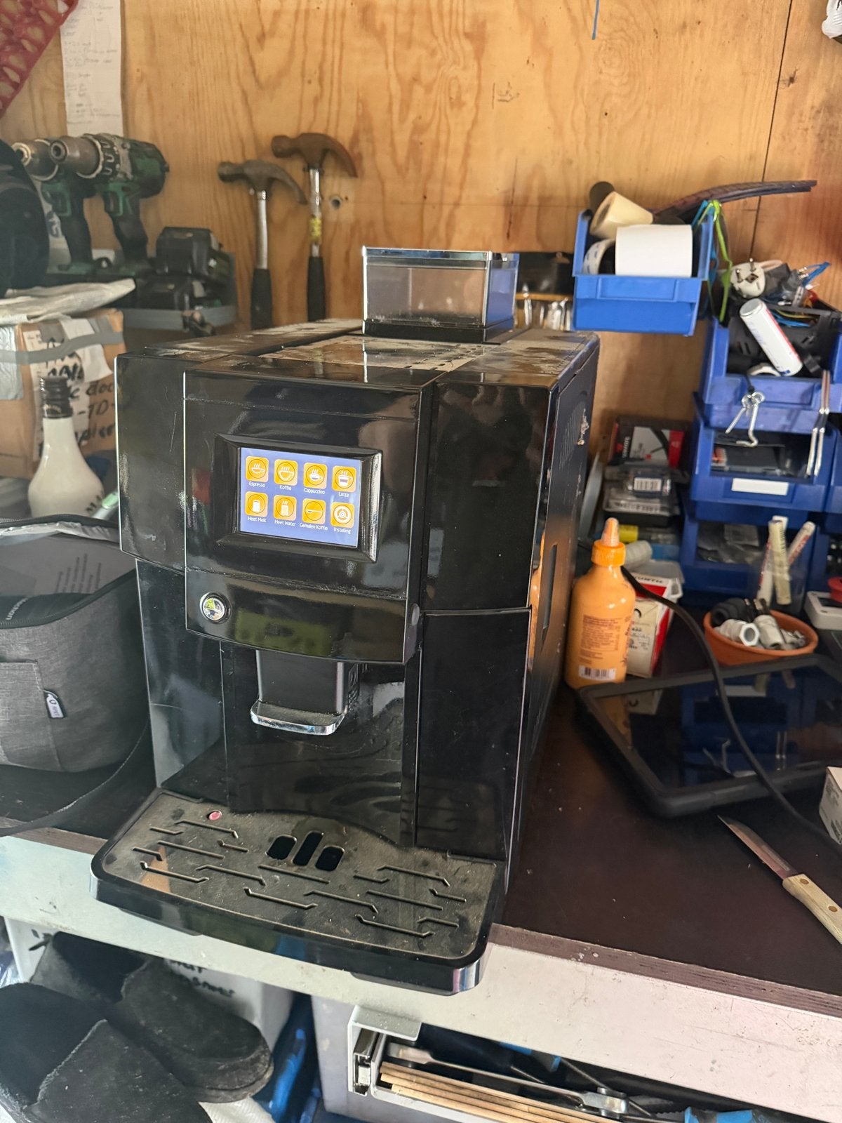 Volautomatische Koffiemachine met Touchscreen, Ophalen, Afneembaar waterreservoir, 10 kopjes of meer, Koffiemachine