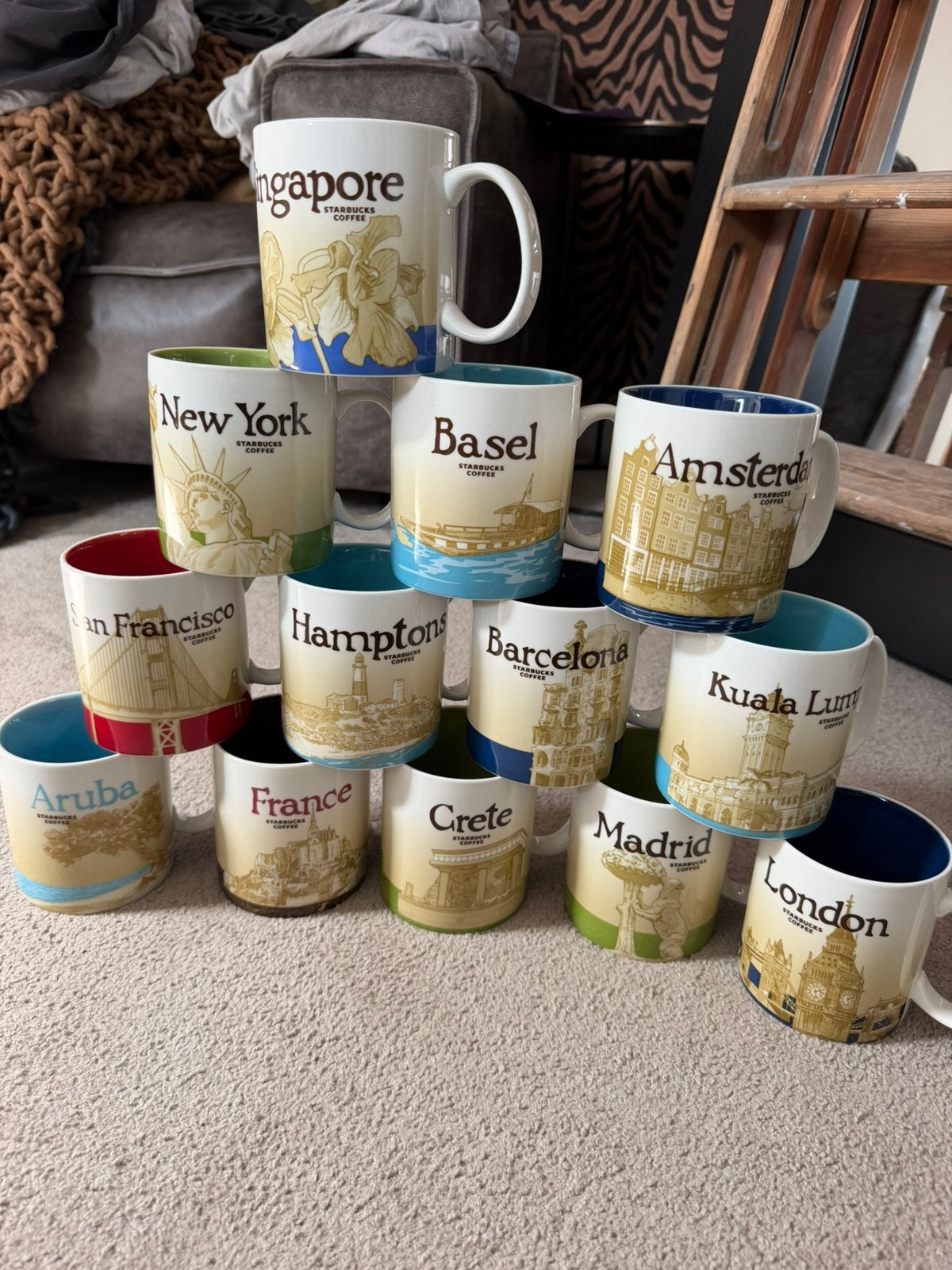 Starbucks collector series, Ophalen, Rvs of Chroom