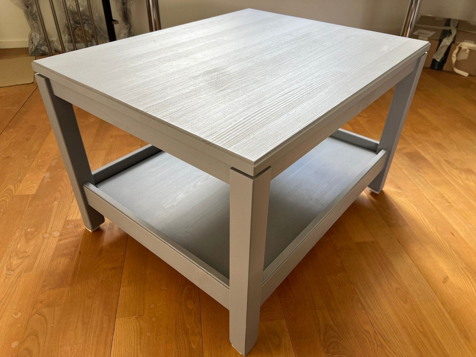 Havsta ikea grijze salon tafel, Ophalen, 100 tot 150 cm, 50 tot 100 cm, Zo goed als nieuw