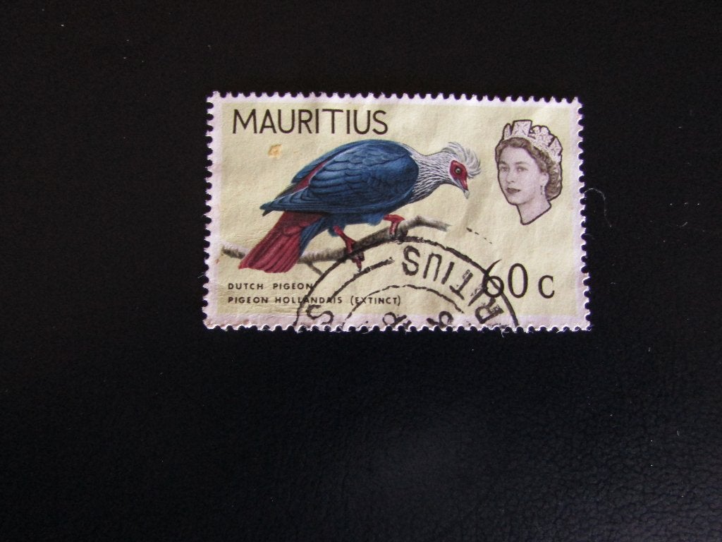 Postzegel Vogel: Holland-Duif uit Mauritius, Ophalen of Verzenden, Gestempeld, Dier of Natuur