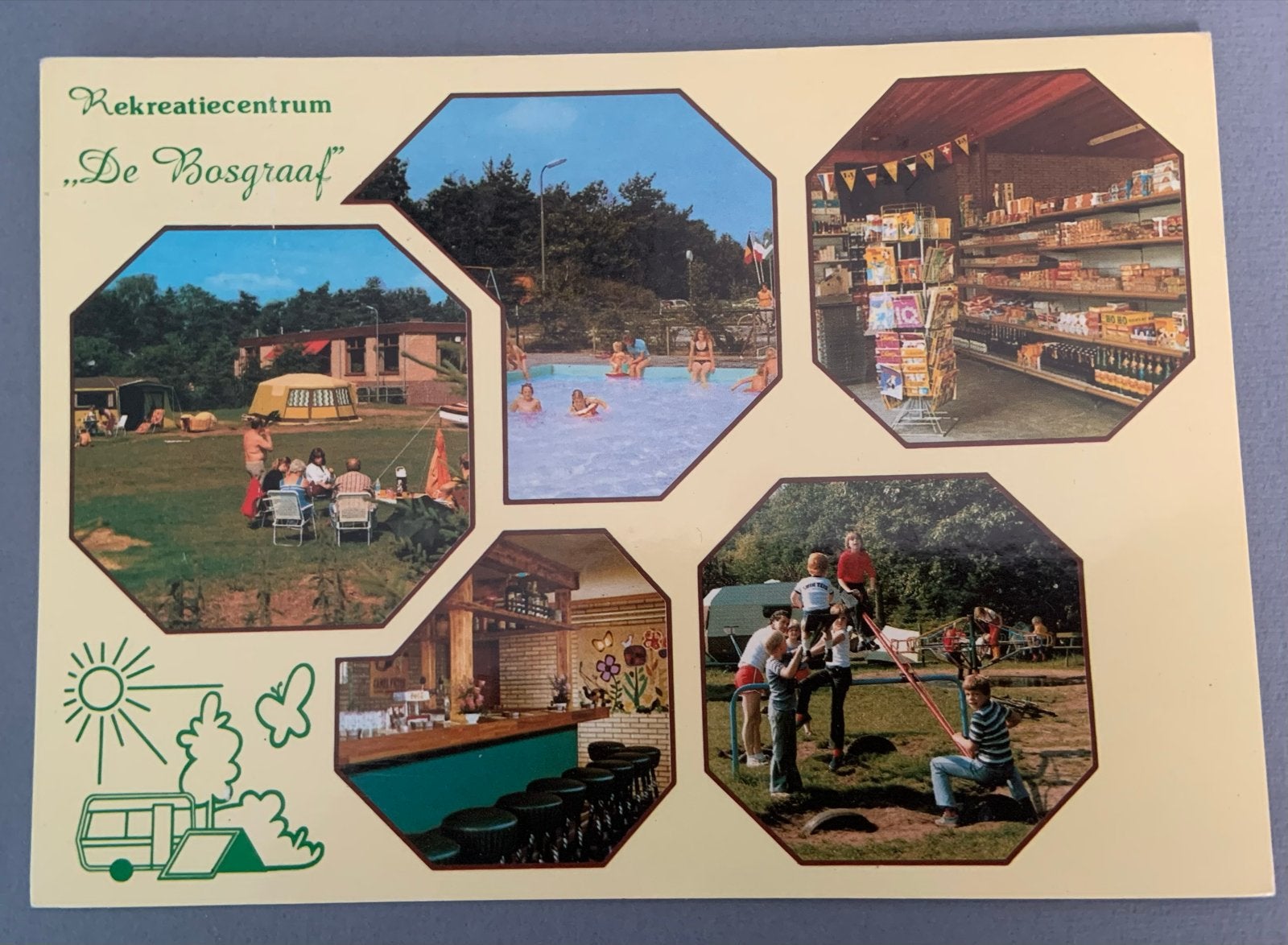 Recreatiecentrum "De Bosgraaf" Lieren Beekbergen, Verzenden, 1960 tot 1980, Gelopen, Stad of Dorp