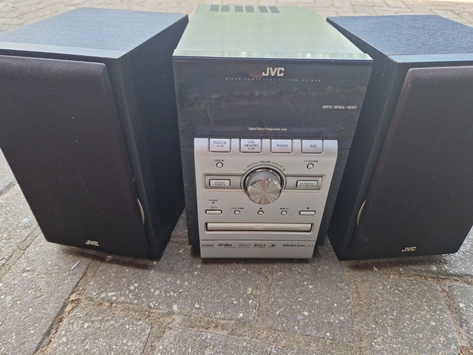 JVC Micro Component System UX-G68 met speakers, Ophalen, Gebruikt, JVC, Tuner of Radio