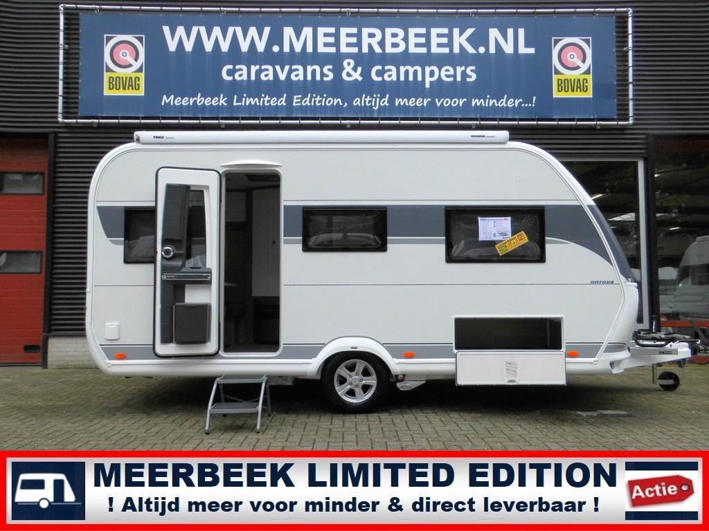 Hobby On Tour 460 DL 5629,=KORTING +MOVER +AIRCO +THULE, Caravans en Kamperen, Caravans, Standaardzit, Hobby, Overige typen, Schokbreker