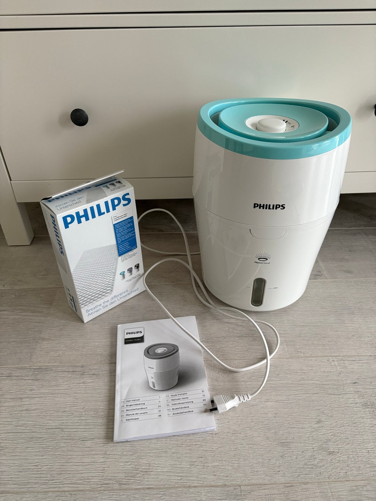 Philips Luchtbevochtiger HU4801 met nieuw filter, Ophalen of Verzenden, Zo goed als nieuw, Luchtbevochtiger