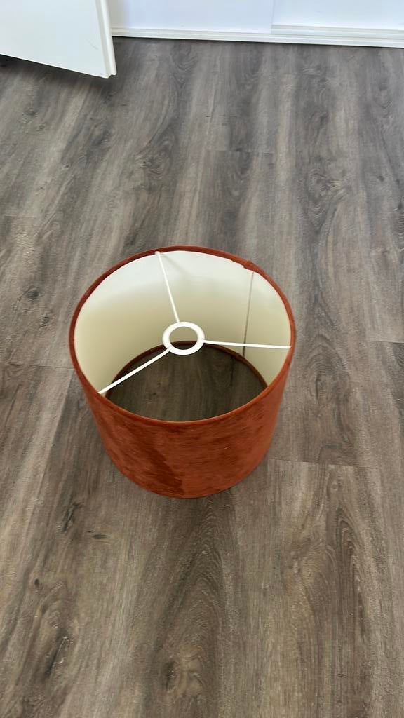 Fluwele lampenkap, Huis en Inrichting, Lampen | Lampenkappen, Ophalen, Zo goed als nieuw, Rond