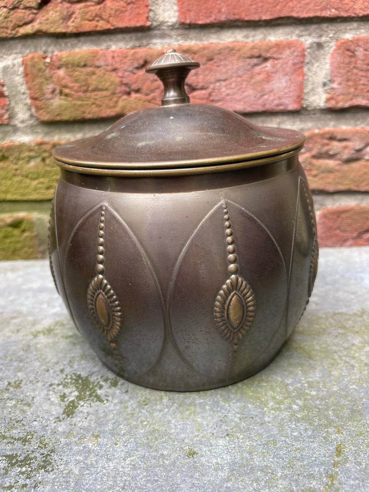Vintage Bronzen Tabakspot Daalderop, Ophalen of Verzenden, Brons