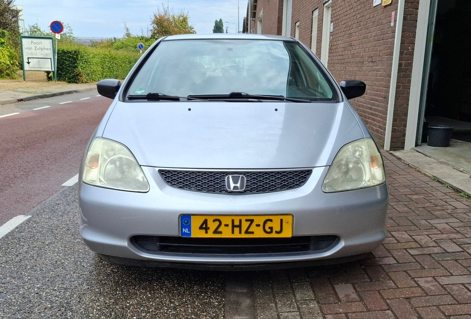 Honda Civic 1.4 I S 3DR 2002 Grijs, Auto's, Voorwielaandrijving, 4 cilinders, 1396 cc, 49 €/maand