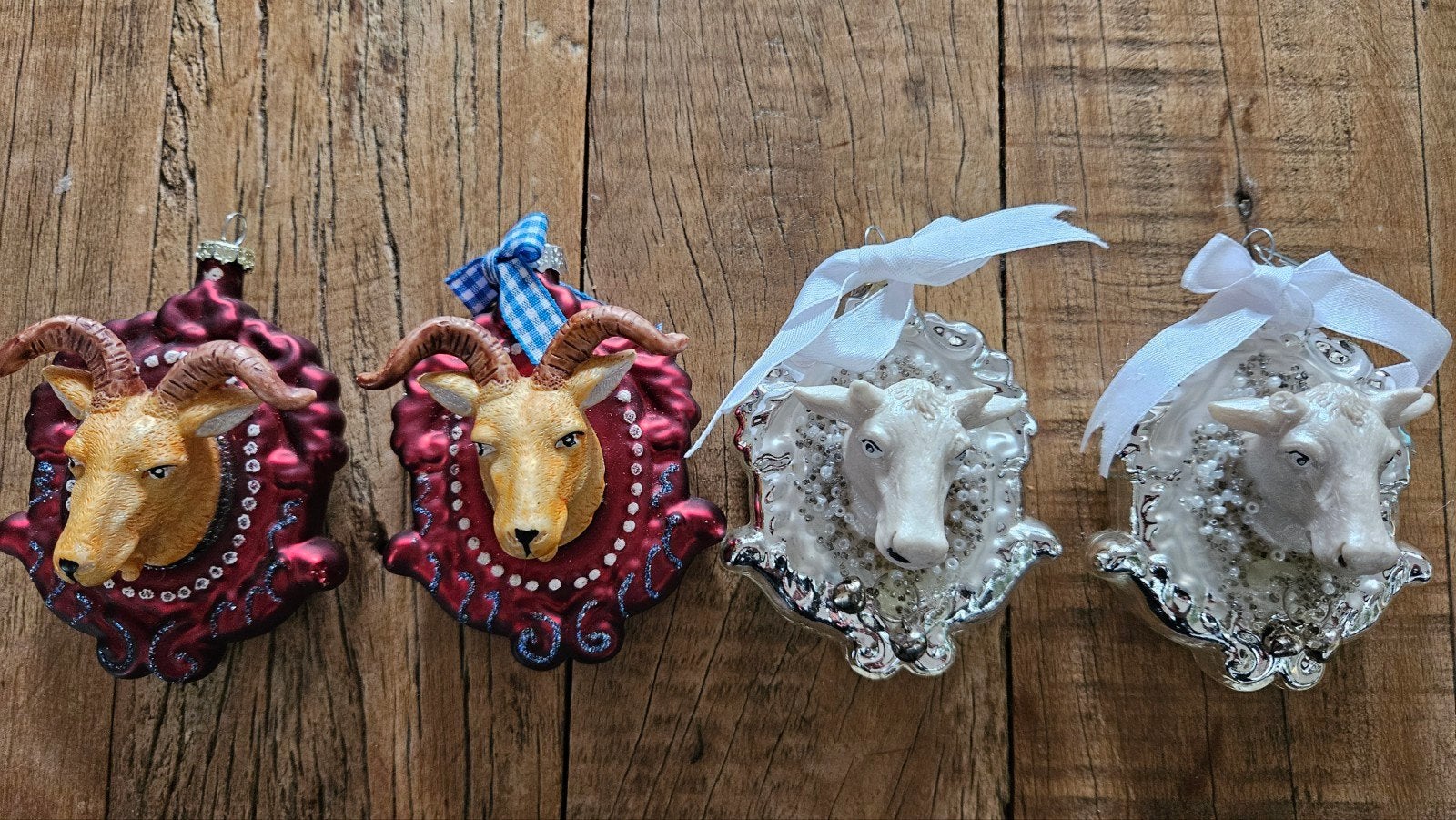 vintage glazen kerstboomhangers, Diversen, Ophalen of Verzenden, Zo goed als nieuw