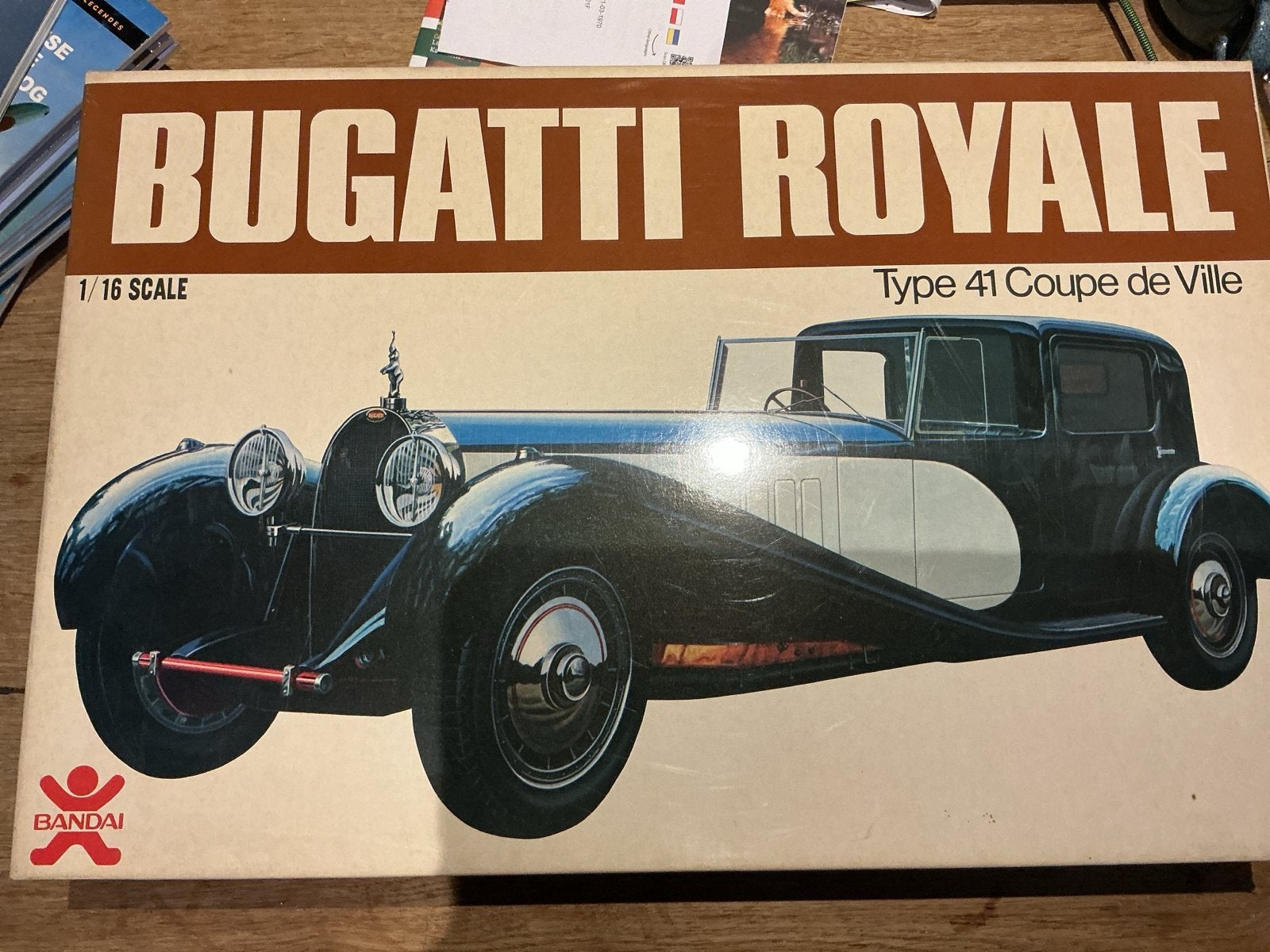 Bandai Bugatti Royale Type 41 Coupe de Ville 1/16 Schaal, Overige merken, Auto, Verzenden, Groter dan 1:32