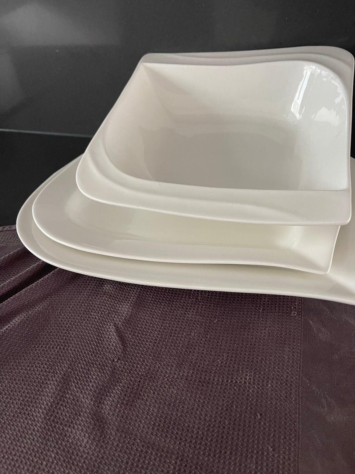 Alimina serveerset - 1 schaal, 2 schalen - Wit, Ophalen, Overige merken, Modern, Porselein