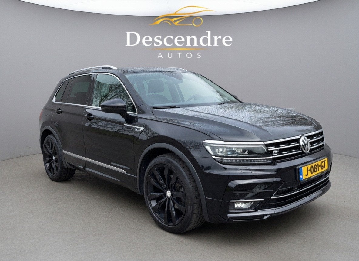 Volkswagen Tiguan 1.5 TSI ACT Highline R-line 12 maand garan, Auto's, 15 km/l, Zwart, SUV of Terreinwagen, 1450 kg