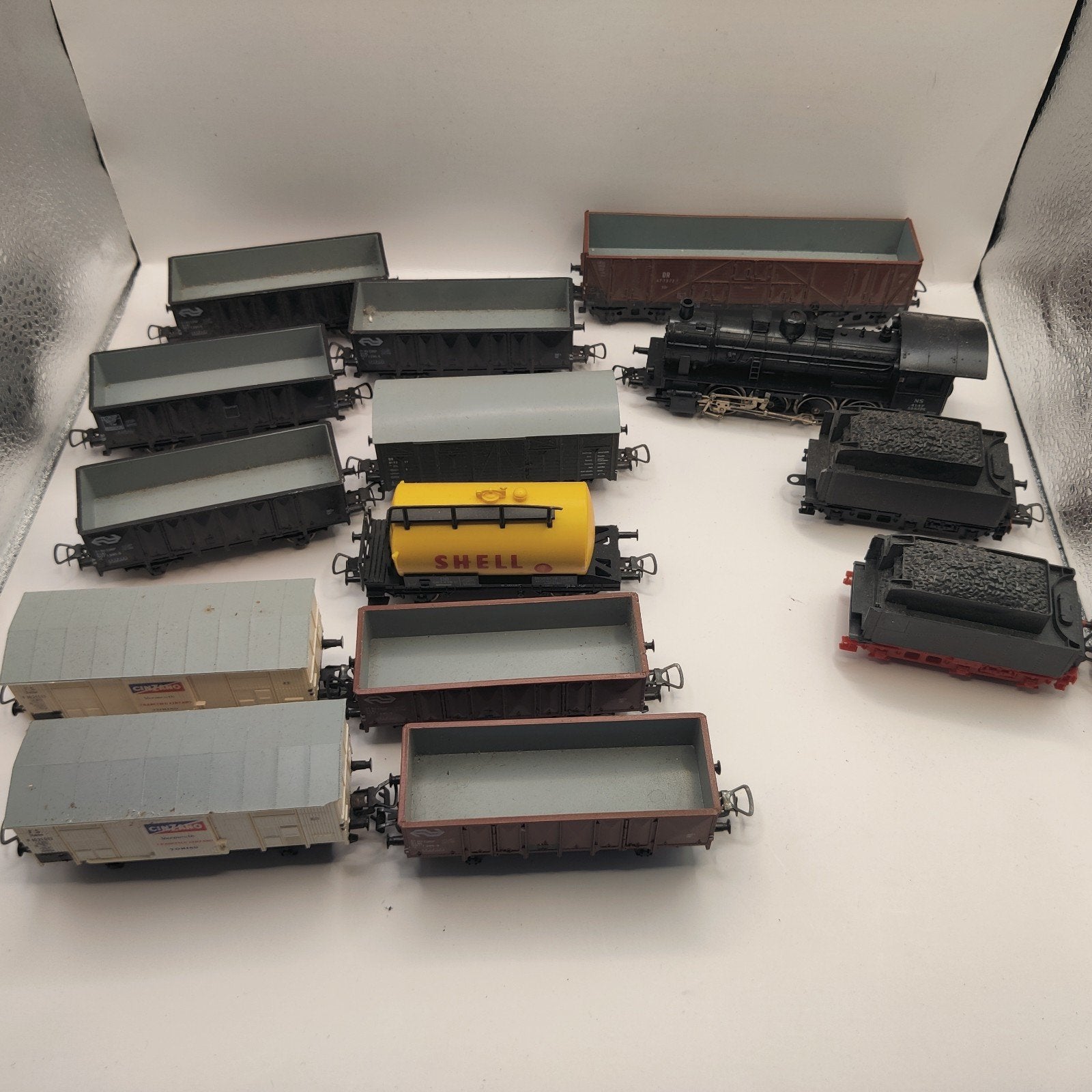 Piko set modeltrein wagons, rails en locomotief, Gelijkstroom, Verzenden, Piko, Analoog