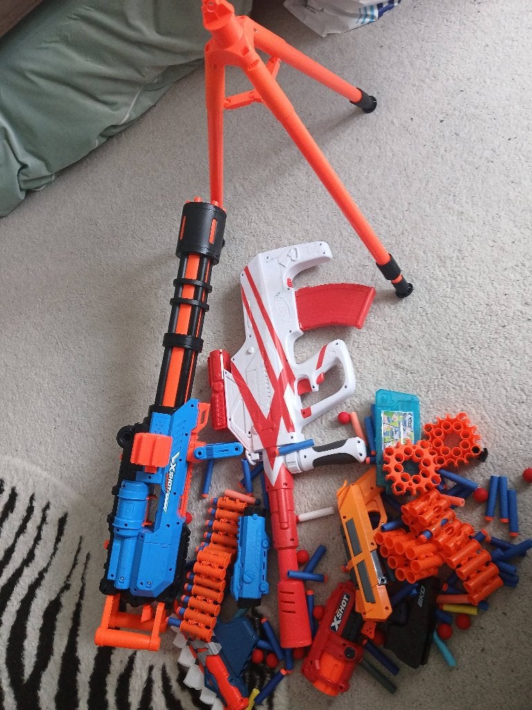 Nerf gun en x shot, Ophalen, Gebruikt