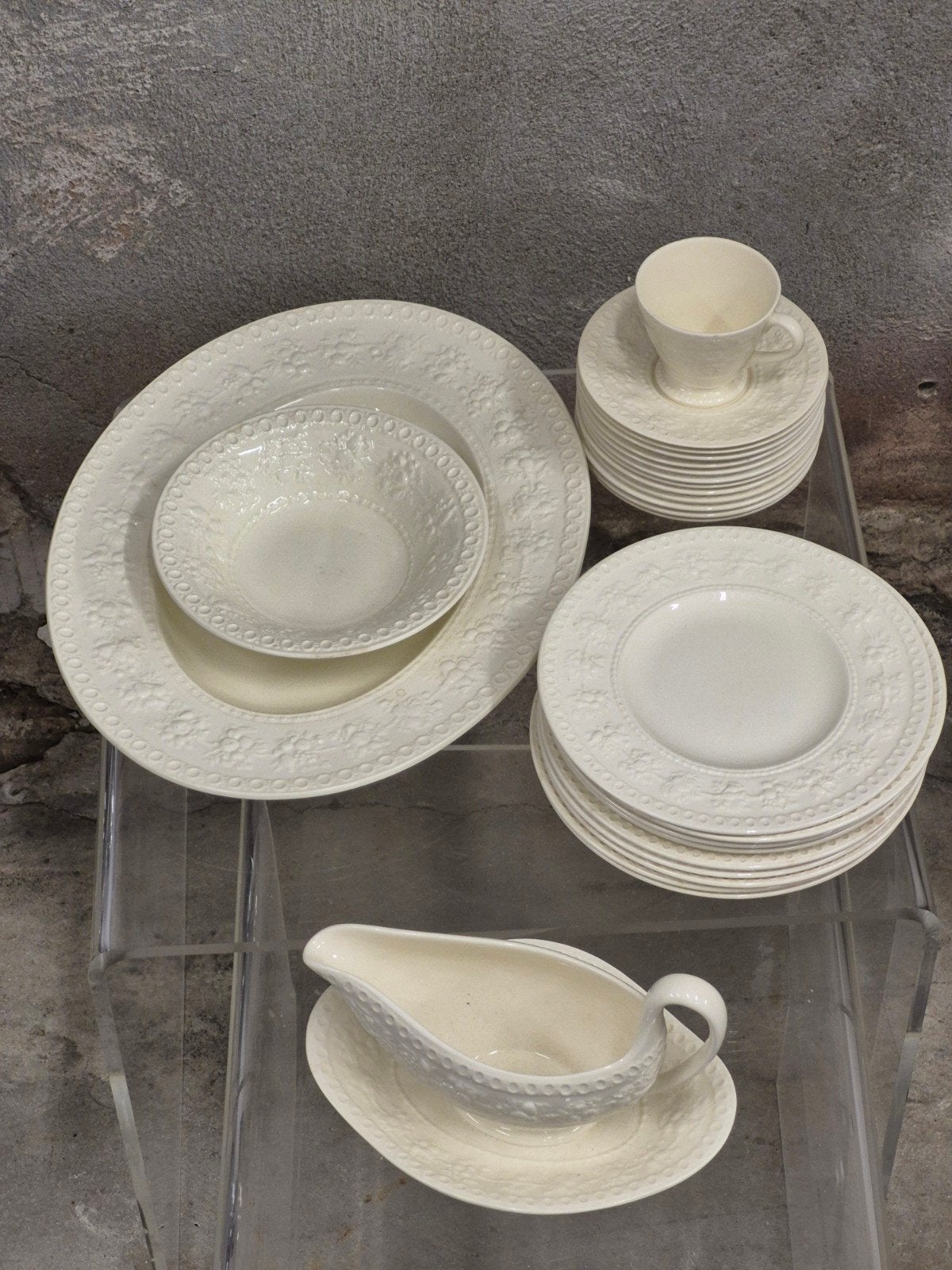 Prachtig 22-delig Wedgwood Wellesley servies (1947 / 1964), Ophalen