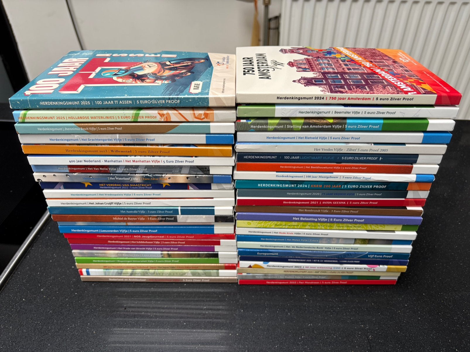 45 stuks vijfje zilver 5 euro munten, Verzenden, Koningin Beatrix, Euro's, Zilver