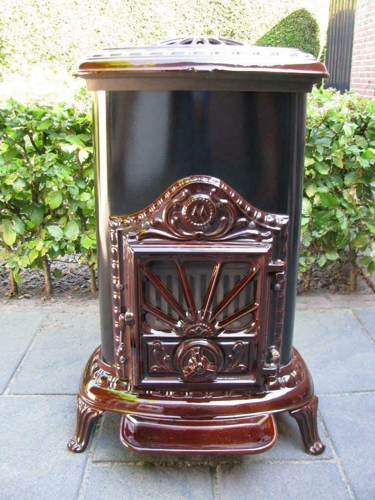 Mooie Franco Belge Houtkachel of kolen verwarmd 9,3KW 349m3!, Huis en Inrichting, Haarden, Ophalen, Zo goed als nieuw, Vrijstaande haard