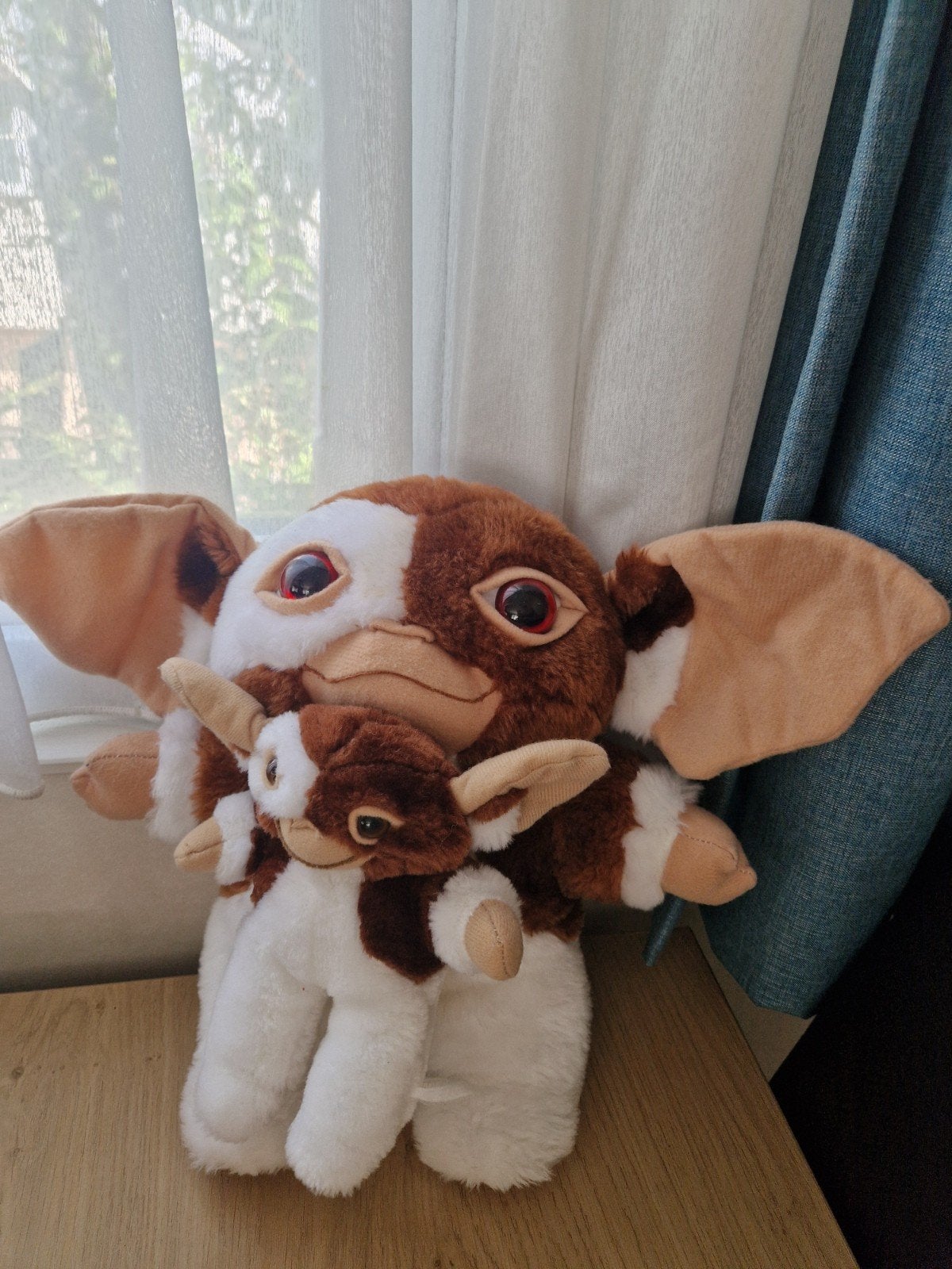 Gremlins Gizmo knuffel met baby Gizmo - Warner Bros 1996, Ophalen of Verzenden, Gebruikt, Overige typen