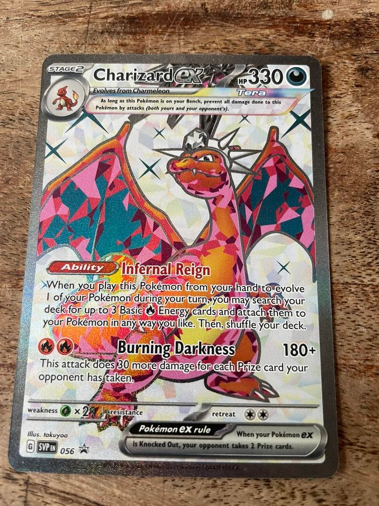 Pokemon Charizard EX promo 056 SVP, Hobby en Vrije tijd, Verzamelkaartspellen | Pokémon, Ophalen of Verzenden, Zo goed als nieuw