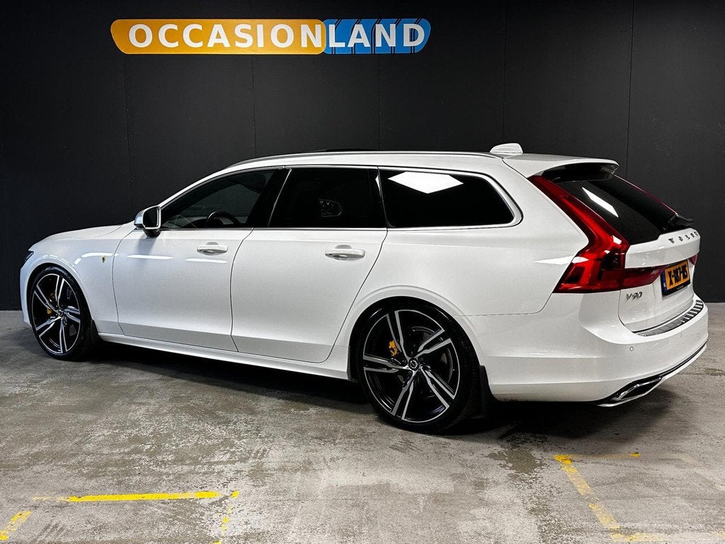 Volvo V90 2.0 T5 R-Design |PANO|HK|TREKH|LANE ASS|CARPLAY!, Auto's, Volvo, 15 km/l, 4 cilinders, 1969 cc, Wit