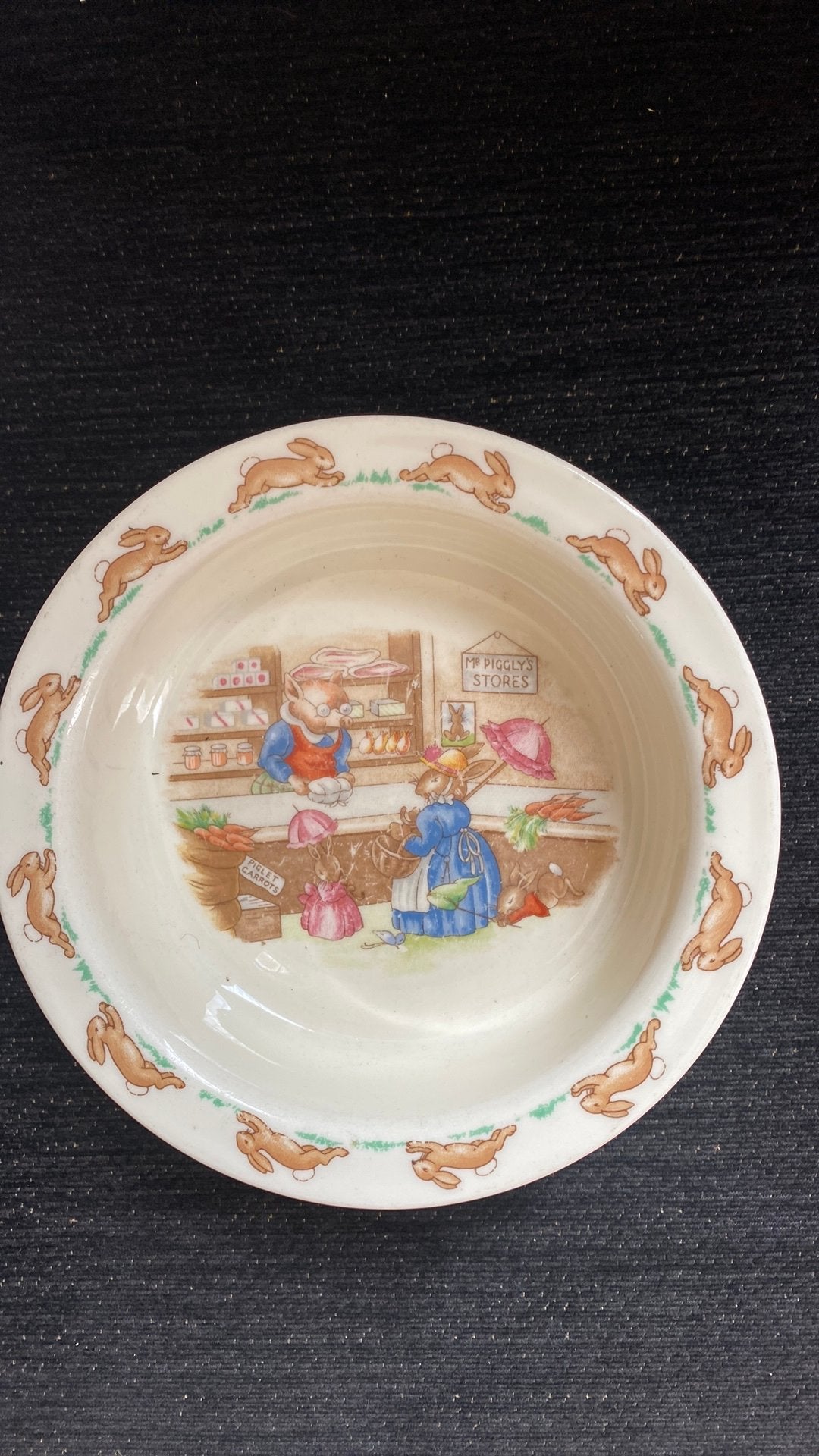 Schaaltje Royal Doulton Bunnykins, Mr Piggly’s stores, Ophalen of Verzenden