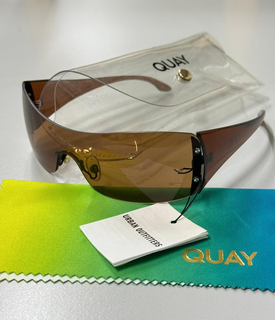 Nieuw Zonnebril dames meisjes vrouwen donker geel Quay Urban, Overige merken, Zonnebril, Geel, Nieuw