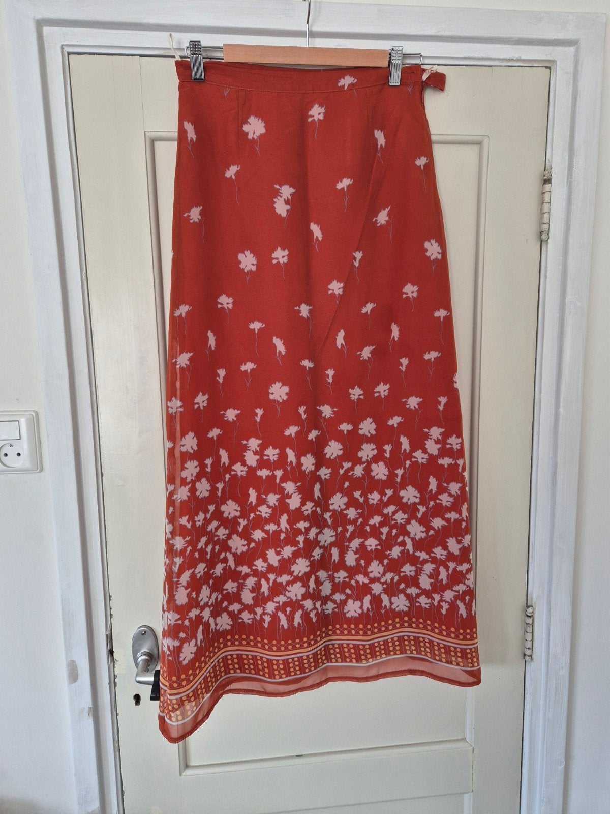 Oranje /roest kleurige voille rok van Sisley m36. Italiaanse, Kleding | Dames, Sisley, Oranje, Ophalen of Verzenden, Zo goed als nieuw