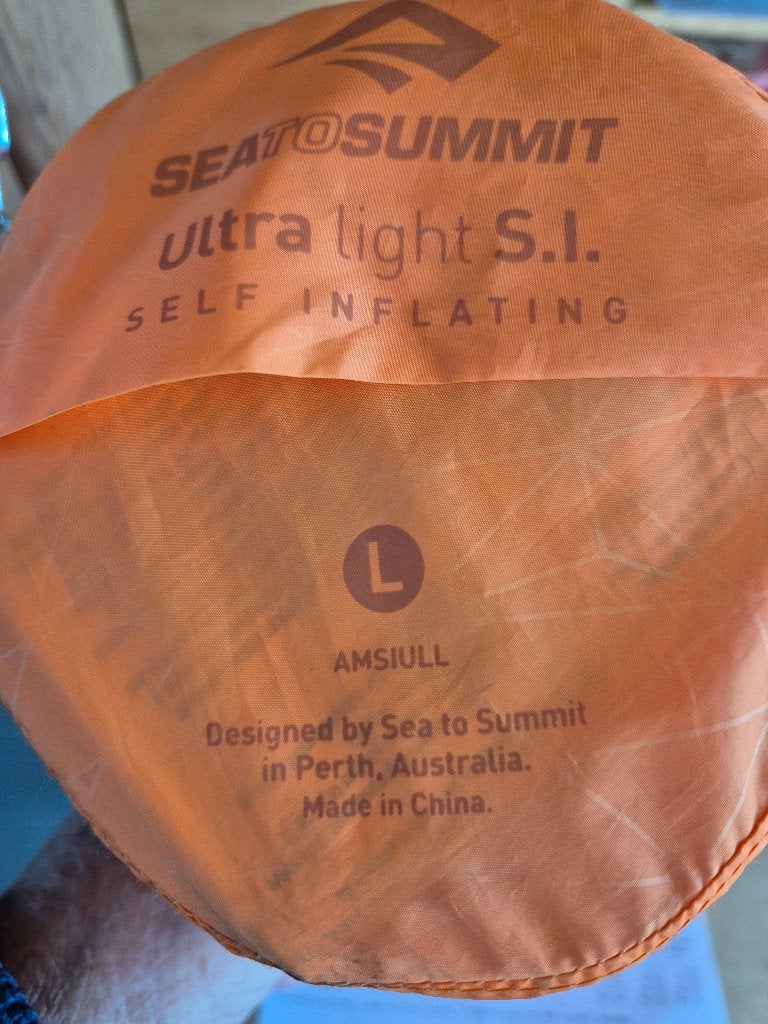Seatosummit Ultralichte zelfopblaasbare slaapmat, Ophalen, Zo goed als nieuw, 1-persoons