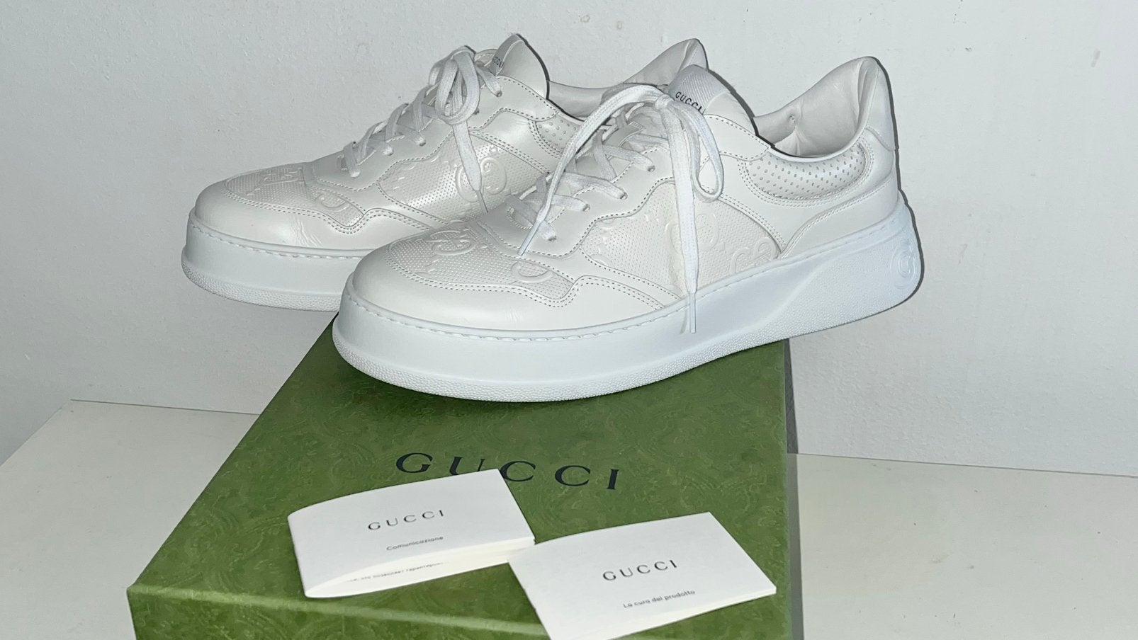 Nieuwe en ongedragen originele Gucci sneakers in doos, mt 14, Kleding | Heren, Schoenen, Ophalen of Verzenden, Nieuw, Wit, Sneakers of Gympen