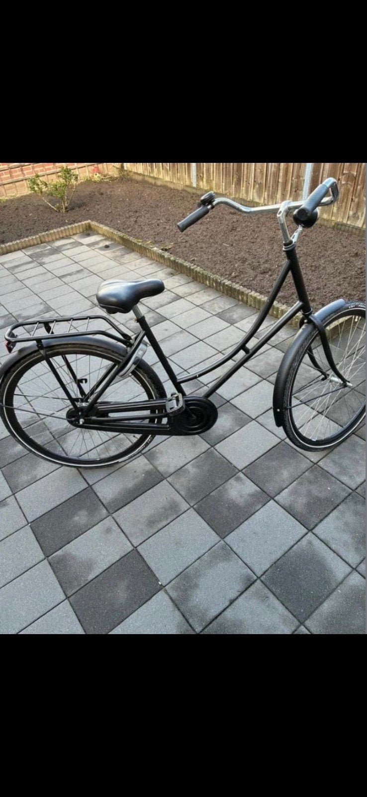 Nette zwarte damesfiets met terugtraprem, Terugtraprem, Gebruikt, 50 tot 53 cm, Ophalen