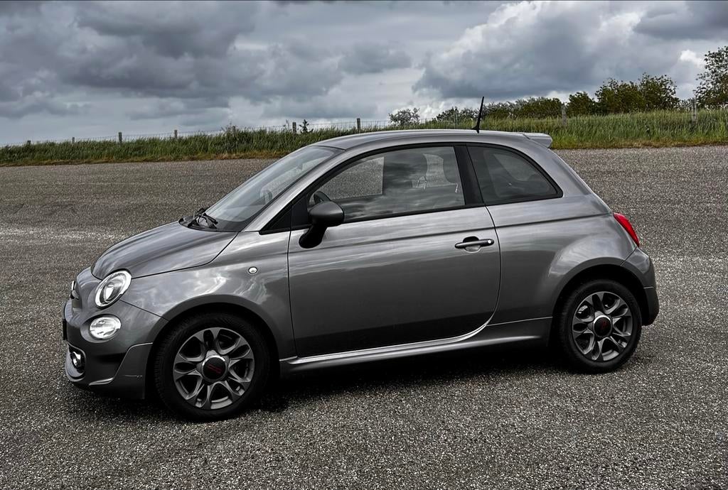 Fiat 500 Twinair Turbo Sport 80pk 2017 Grijs, Auto's, Voorwielaandrijving, Leder en Stof, 905 kg, Origineel Nederlands