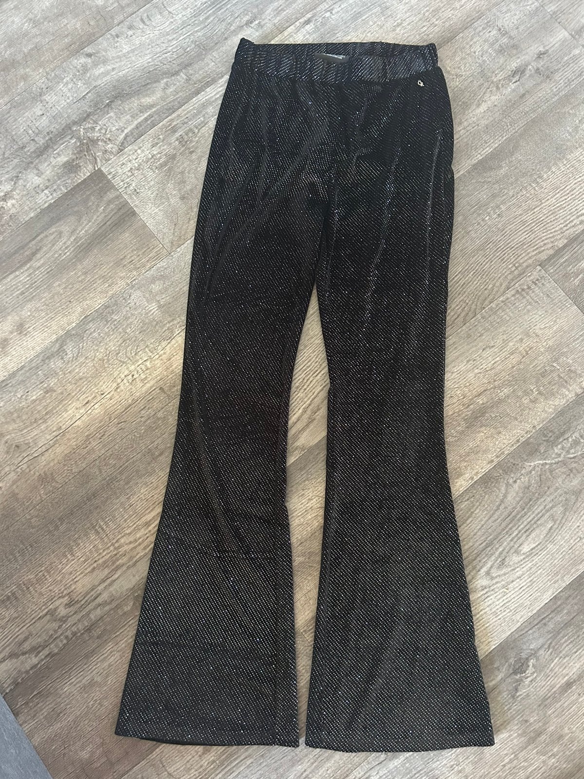 Colourful Rebel flared pants glitter, maat M, Maat 38/40 (M), Zwart, Nieuw, Ophalen of Verzenden