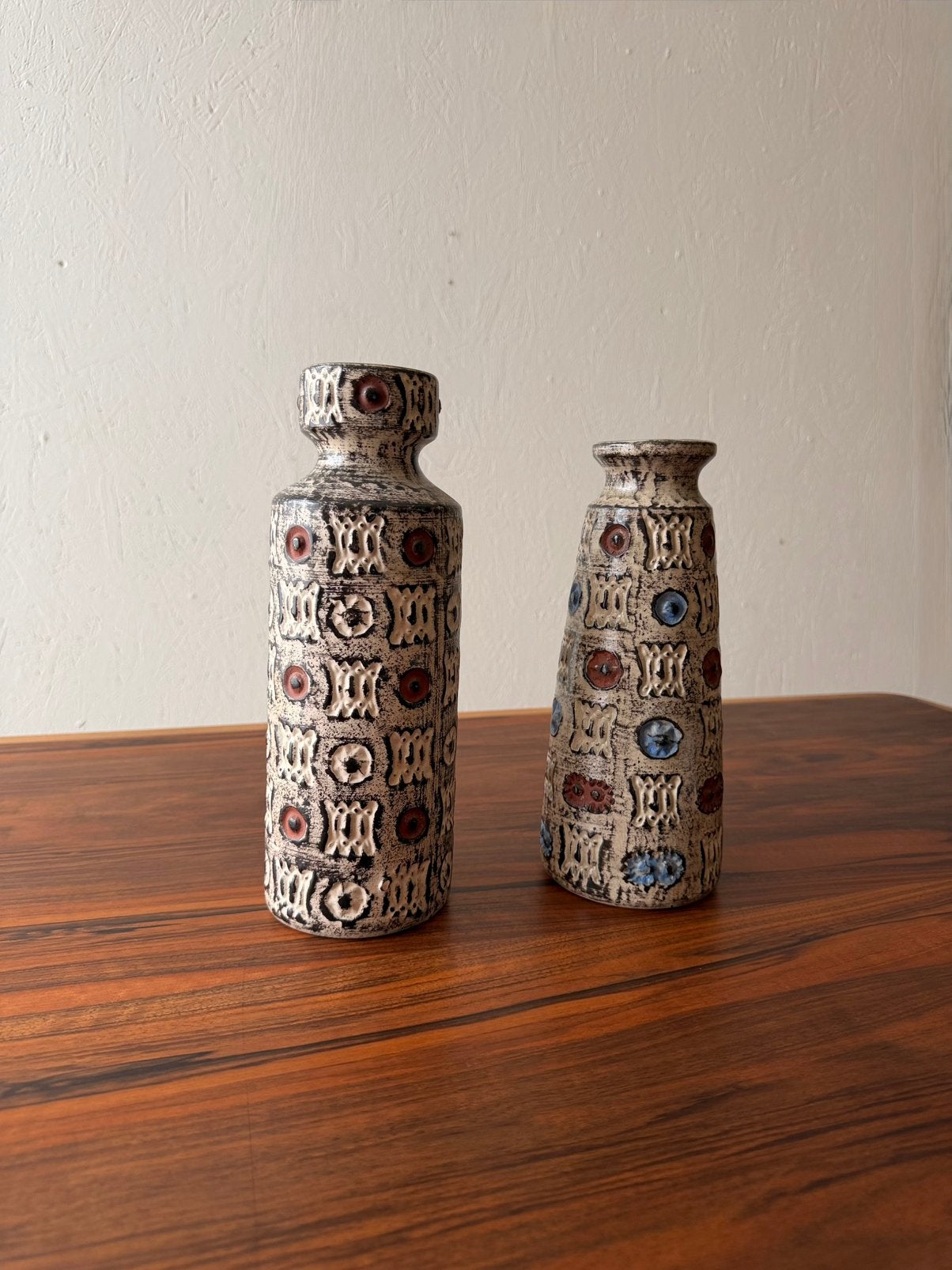 Set Spara Schamotte Keramik vazen West Germany, Ophalen of Verzenden