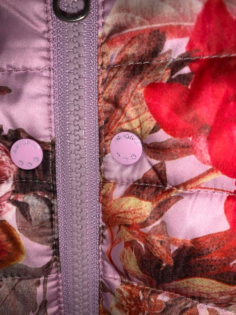 Airforce jas met bloemenprint, Ophalen of Verzenden, Zo goed als nieuw, Maat 38/40 (M), Overige kleuren