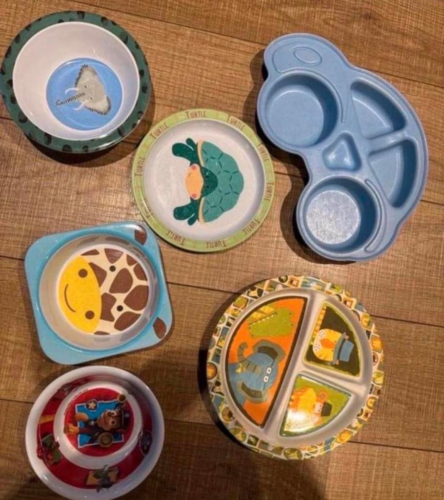 Leuk kinder servies setje, Overige materialen, Gebruikt, Ophalen of Verzenden, Overige stijlen