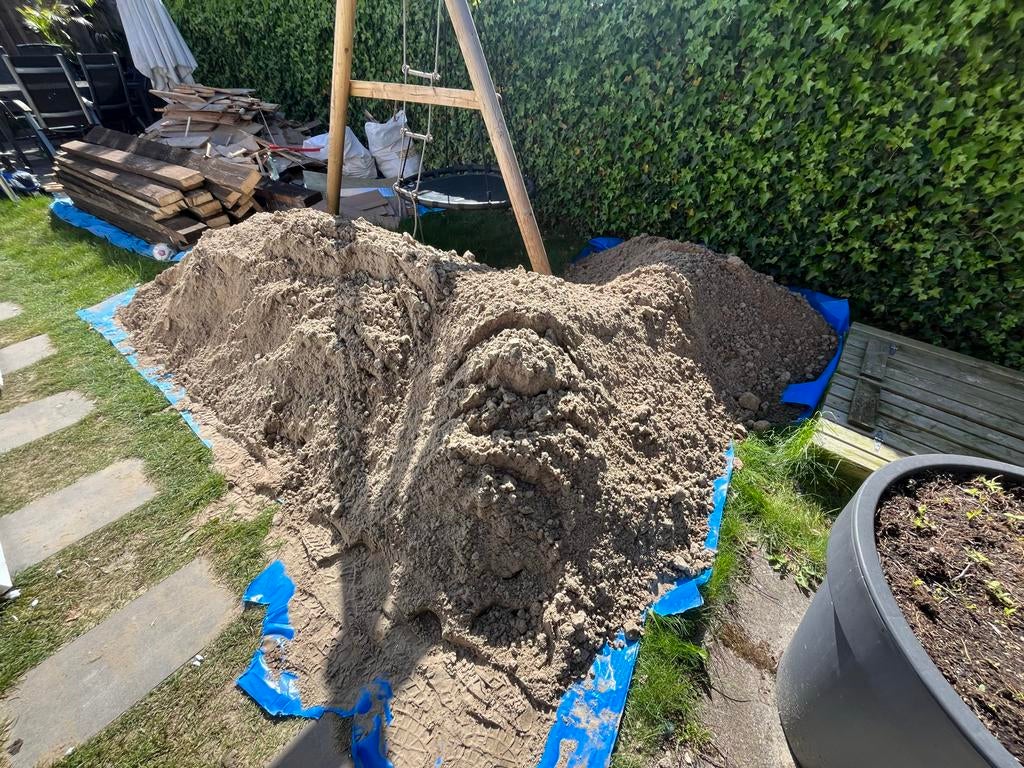 Ophoogzand/Straatzand/Wit zand, Tuin en Terras, Zand, Ophalen, Zo goed als nieuw, Straatzand
