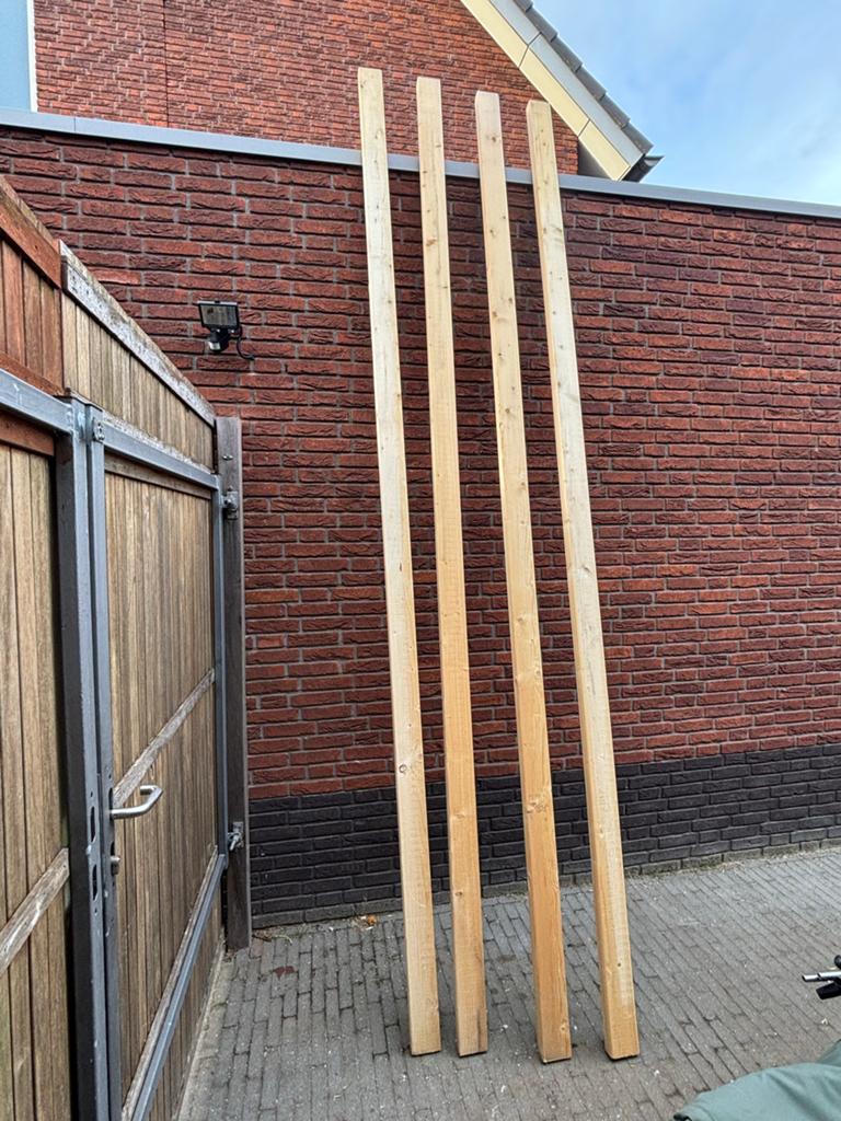 Vuren C18 Geschaafd Ronde Hoek FSC Mix 50x100x3600mm, Ophalen of Verzenden, Zo goed als nieuw, 250 cm of meer, Balken
