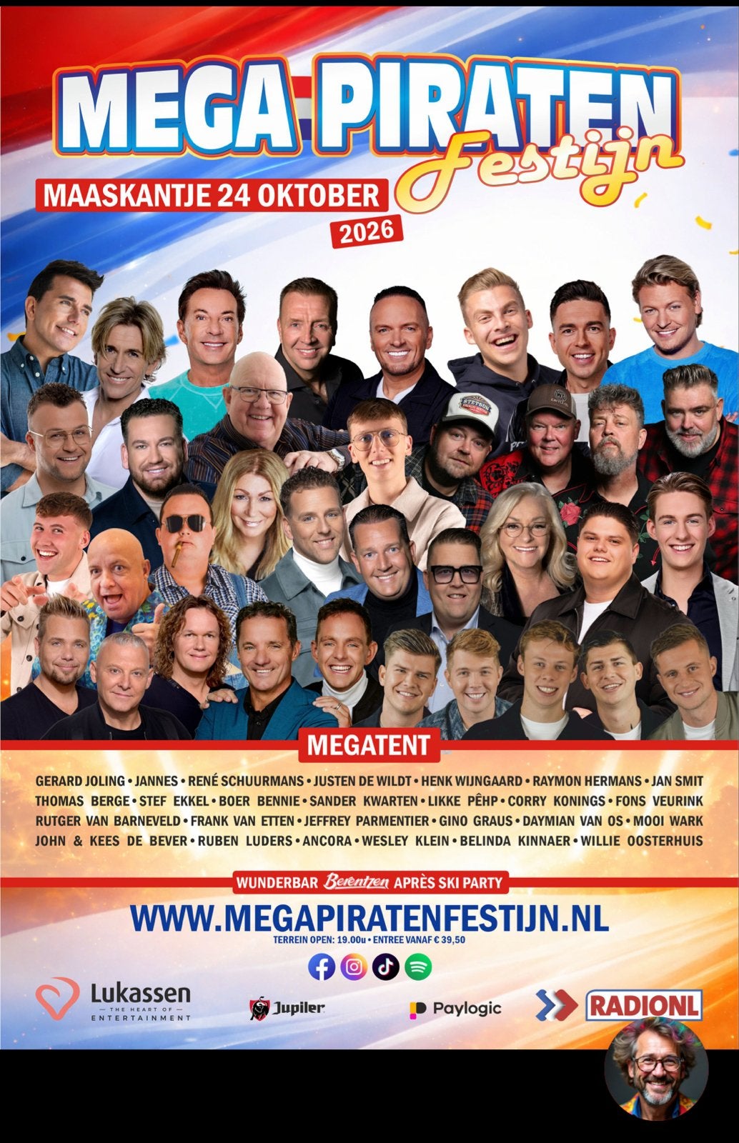 2 tickets voor het mega piraten festijn in Maaskantje, Drie personen of meer, Oktober