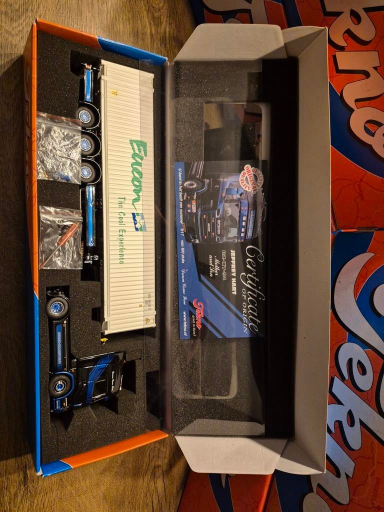 Tekno Scania R-Serie Topline Jeffrey Hart D-Tec Flexitrailer, Hobby en Vrije tijd, Modelauto's | 1:50, Ophalen of Verzenden, Nieuw
